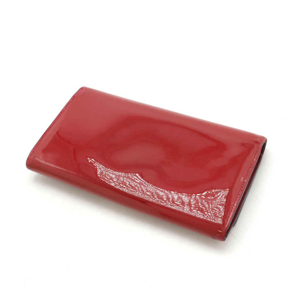 Louis Vuitton Bi Patent Long Wallet Portefeuille Louise Vernis fold Vernis Black